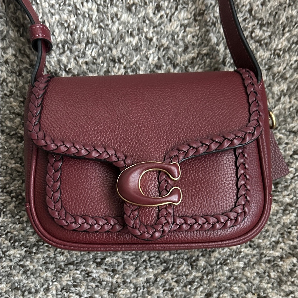 Coach Maroon Leather Crossbody Bag
